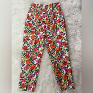 Zara floral trousers